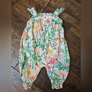 NEXT BABY GIRLS FLORAL ROMPER SIZE 3-6 MONTHS
